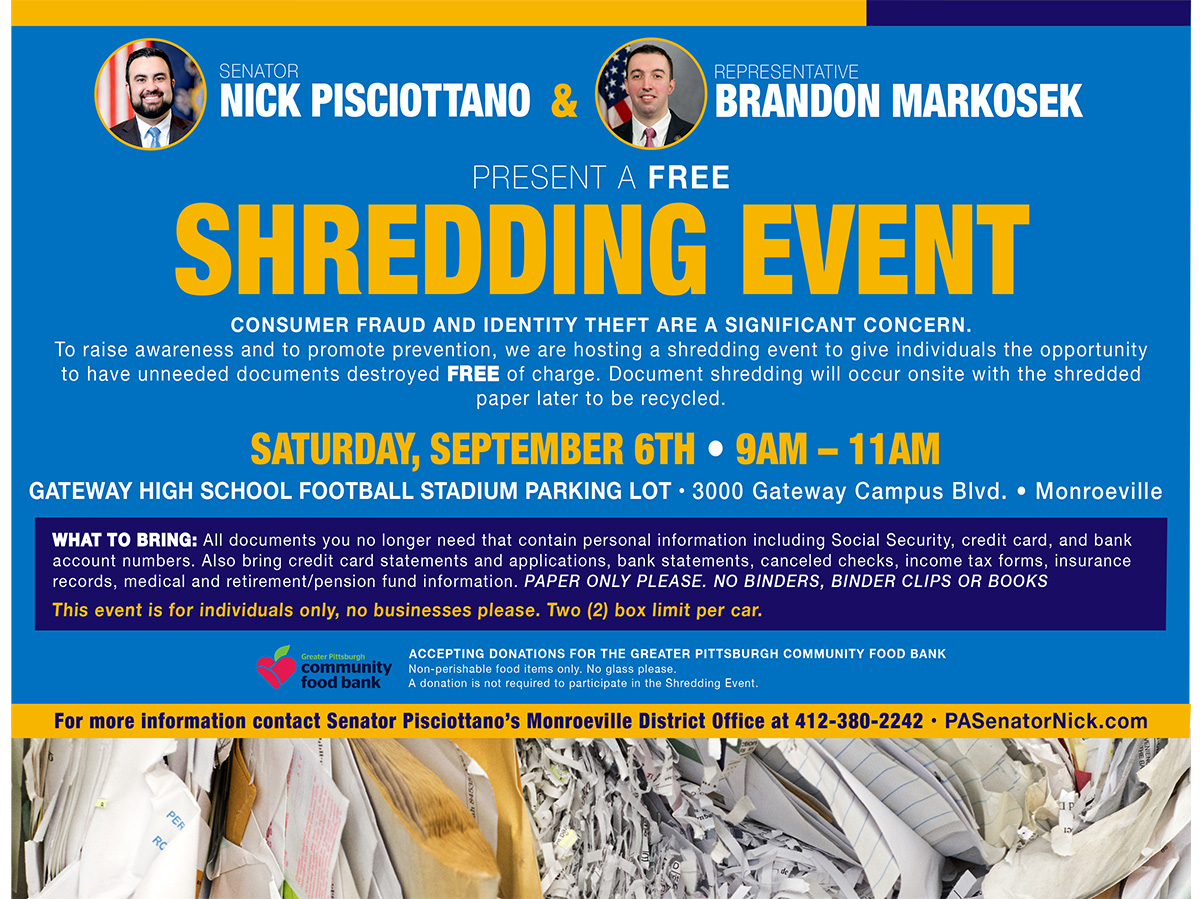 Shredding Event - September 6, 2025
