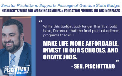 Senator Pisciottano Supports Passage of Overdue State Budget