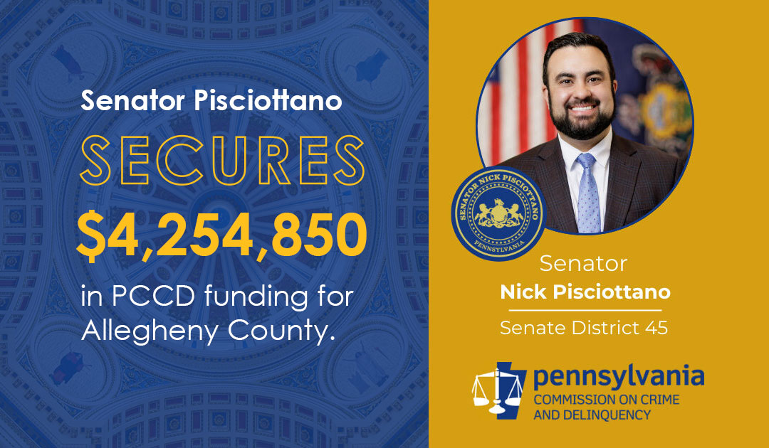 Senator Pisciottano PCCD Funding