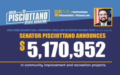 Pisciottano Announces $5 Million in Community Improvement and Recreation Projects