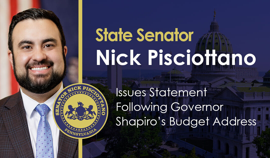 Senator Nick Pisciottano Statement Following Governor Budget Address