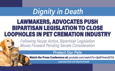 Lawmakers, Advocates Push Bipartisan Legislation to Close Loopholes in Pet Cremation Industry