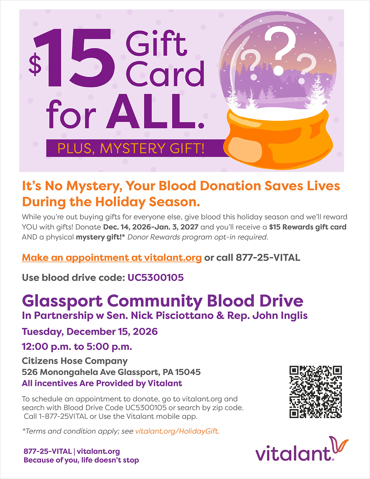 Blood Drive - December 15, 2026