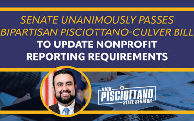 Senate Unanimously Passes Bipartisan Pisciottano-Culver Bill to Update Nonprofit Reporting Requirements