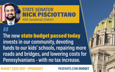 Senator Pisciottano Announces Passage of State Budget