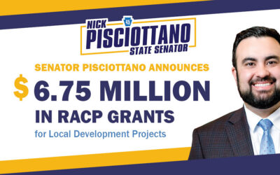 Senator Pisciottano Announces $6.75 Million in Grants for Economic Development, Education, Recreation, and Community Revitalization