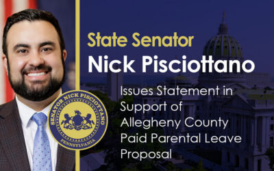 Senator Pisciottano Issues Statement in Support of Allegheny County Paid Parental Leave Proposal
