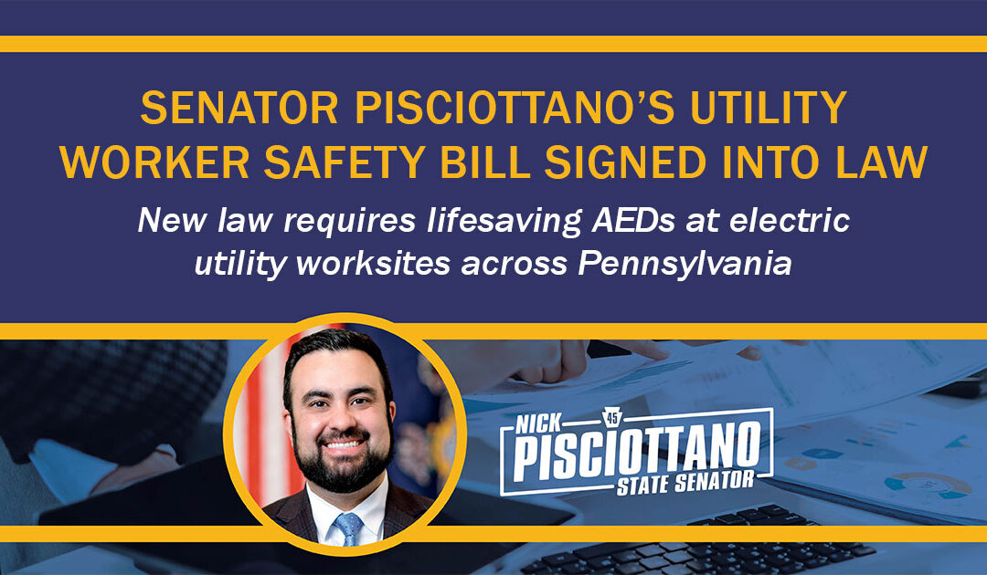 Senator Pisciottano Utility Worker Safety Bill Signed