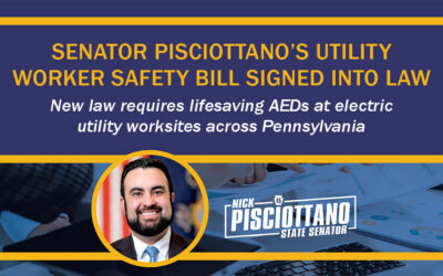 Senator Pisciottano’s Utility Worker Safety Bill Signed into Law by Governor Shapiro